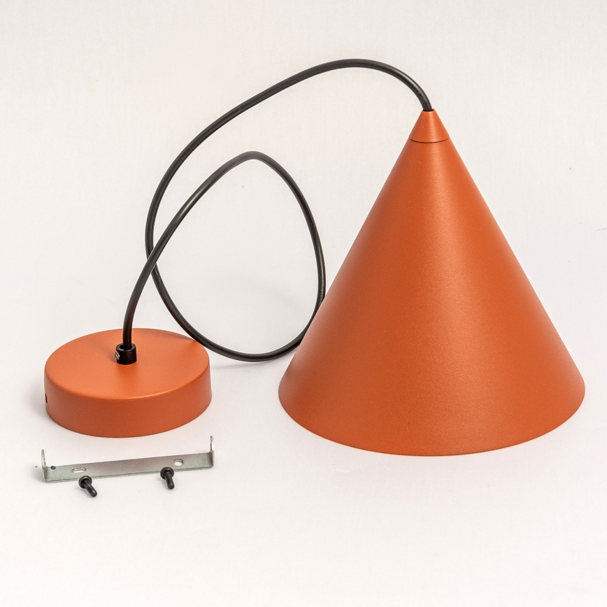 Závesné svietidlo na kábli ETNA 1xE27/15W/230V pr. 25 cm oranžové