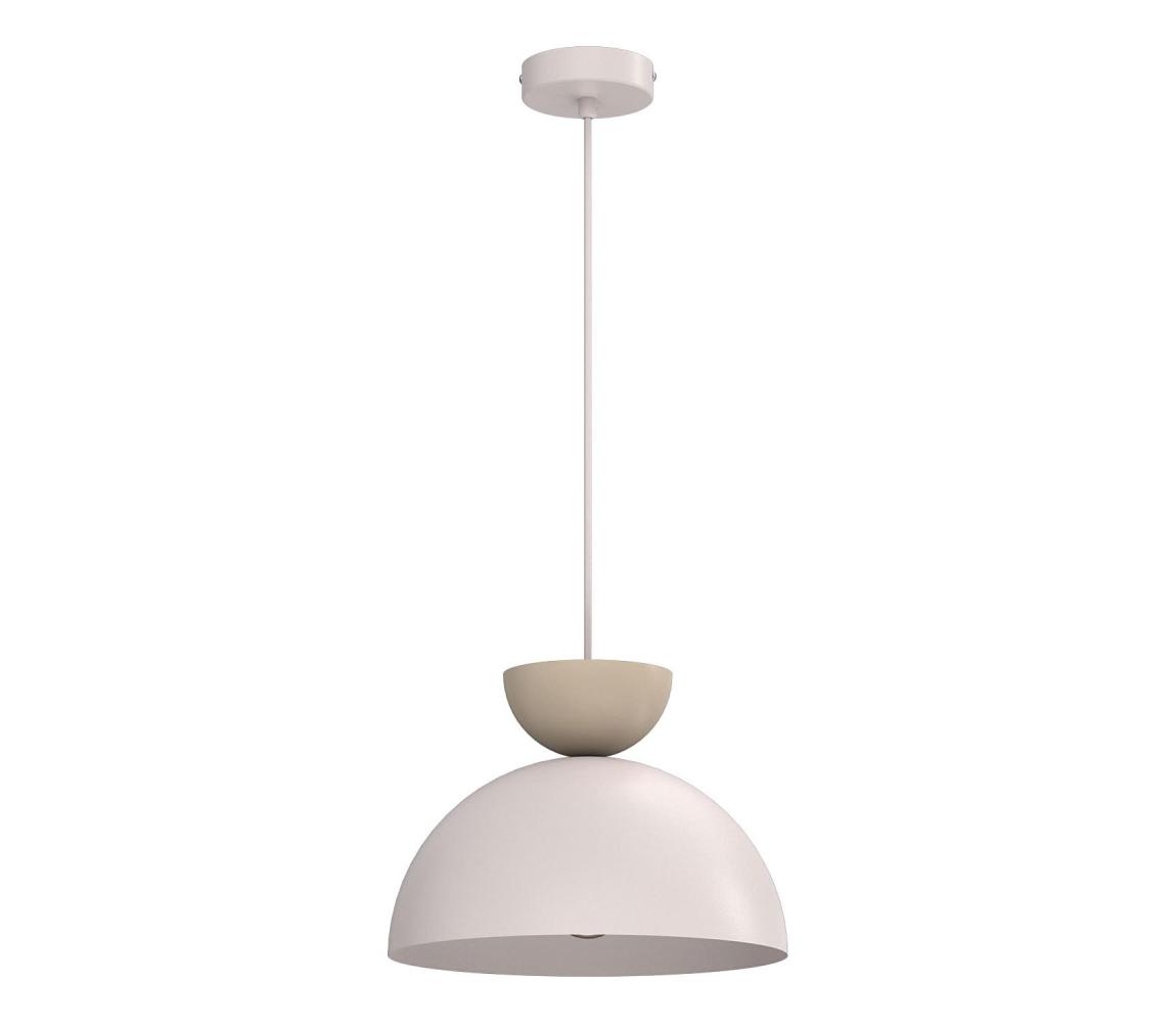 Závesné svietidlo na lane NEVIS 1xE27/15W/230V priemer 29 cm krémové 9709A