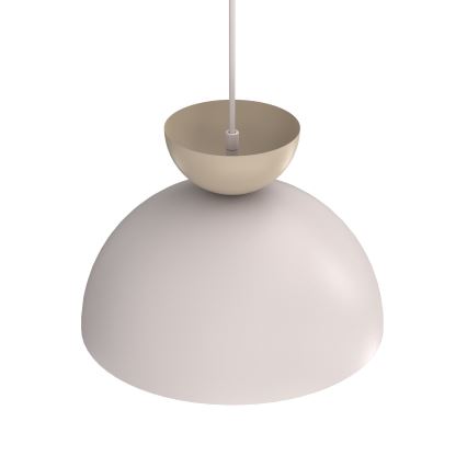 Závesné svietidlo na lane NEVIS 1xE27/15W/230V priemer 29 cm krémové