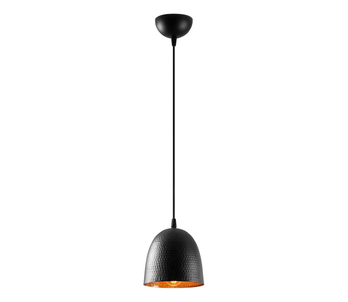 Závesné svietidlo na lane TATTOO 1xE27/40W/230V pr. 16 cm čierne 584TTM1269