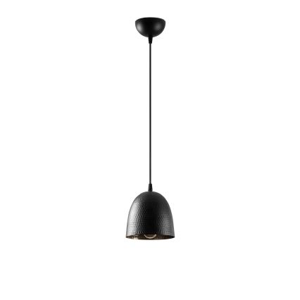 Závesné svietidlo na lane TATTOO 1xE27/40W/230V pr. 16 cm čierne