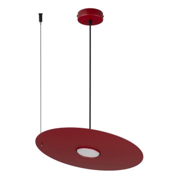 Závesné svietidlo na lankách PIATTO 1xGX53/15W/230V pr. 35 cm vínové