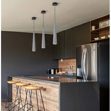 Závesné svietidlo na lanku ANISHA 1xGU10/35W/230V sivé