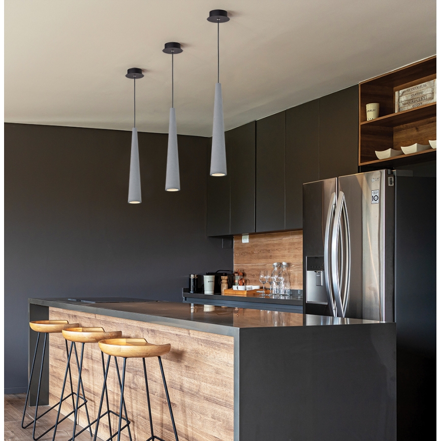 Závesné svietidlo na lanku ANISHA 1xGU10/35W/230V sivé