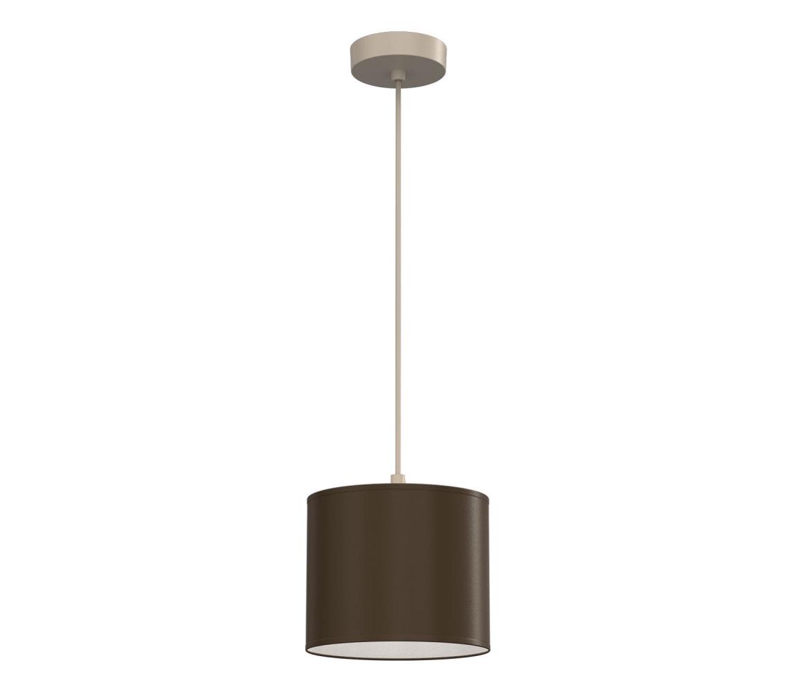 Závesné svietidlo na lanku ARDEN 1xE27/15W/230V pr. 18 cm béžová/hnedá 4658