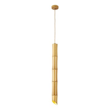 Závesné svietidlo na lanku BAMBOO 1xGU10/50W/230V bambus