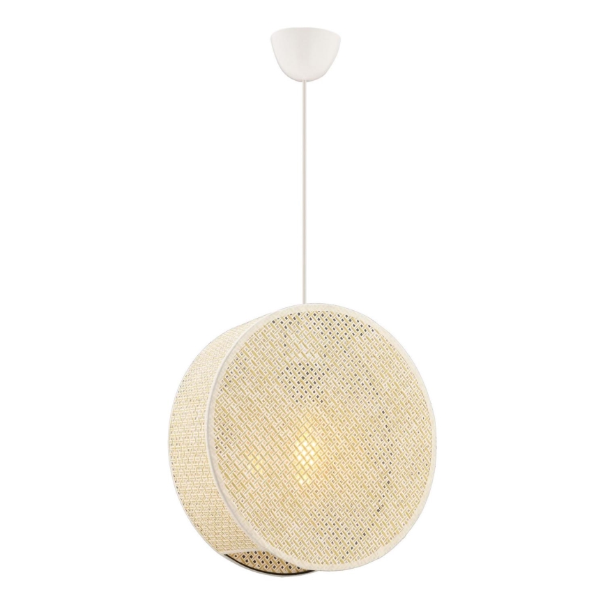 Závesné svietidlo na lanku BIG DRUM 1xE27/60W/230V krémové