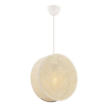 Závesné svietidlo na lanku BIG DRUM 1xE27/60W/230V krémové