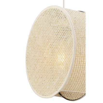 Závesné svietidlo na lanku BIG DRUM 1xE27/60W/230V krémové