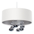 Závesné svietidlo na lanku BUBBLE 1xE27/60W/230V priemer 50 cm biele