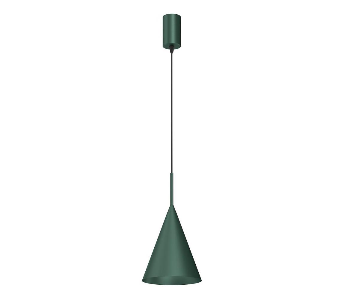 Závesné svietidlo na lanku CAPITAL 1xGX53/15W/230V priemer 17 cm zelené MLP0967