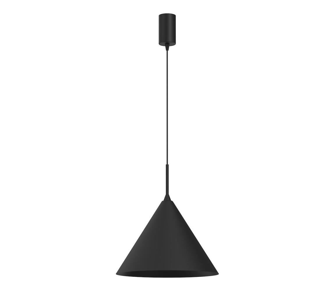 Závesné svietidlo na lanku CAPITAL 1xGX53/15W/230V priemer 32 cm čierne MLP0958