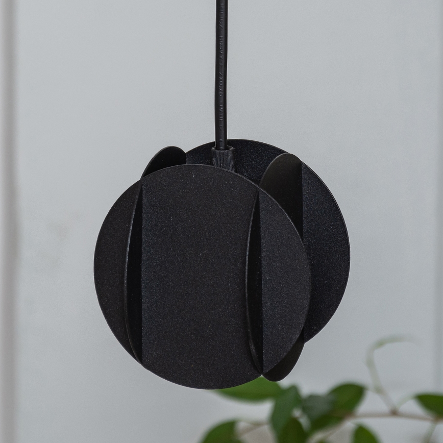 Závesné svietidlo na lanku GAMBIT 1xGU10/10W/230V čierna