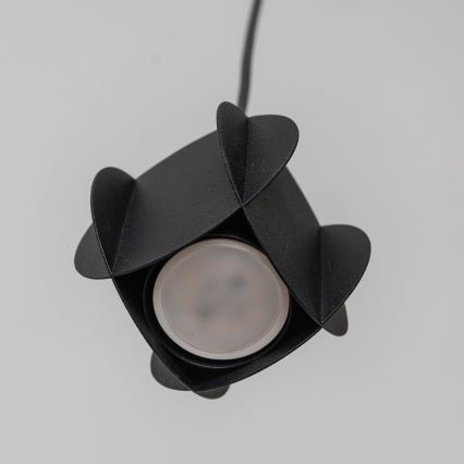 Závesné svietidlo na lanku GAMBIT 1xGU10/10W/230V čierna