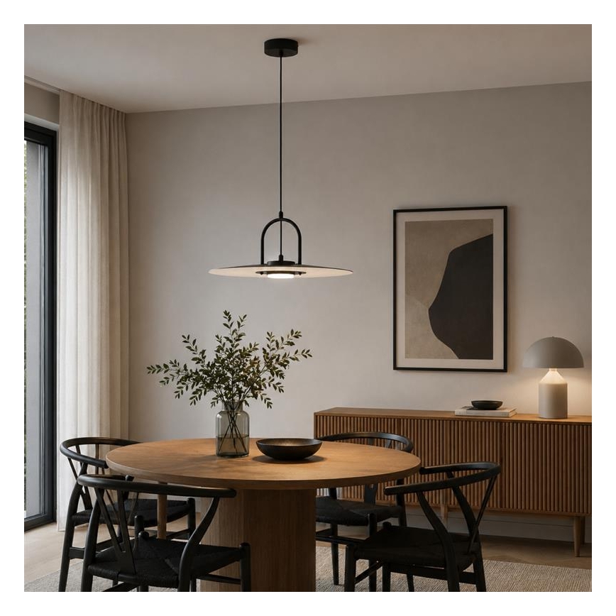Závesné svietidlo na lanku HATTORI 1xGX53/15W/230V čierne