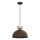 Závesné svietidlo na lanku NEVIS 1xE27/15W/230V, priemer 29 cm, hnedé