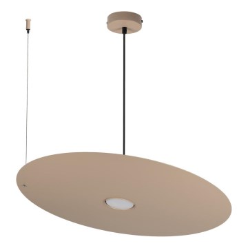 Závesné svietidlo na lanku PIATTO 1xGX53/15W/230V, priemer 55 cm, béžové