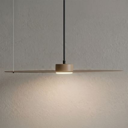 Závesné svietidlo na lanku PIATTO 1xGX53/15W/230V, priemer 55 cm, béžové