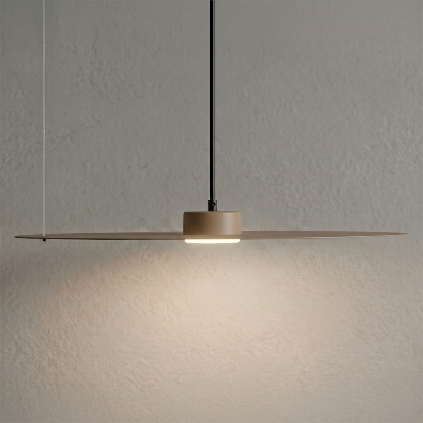Závesné svietidlo na lanku PIATTO 1xGX53/15W/230V, priemer 55 cm, béžové