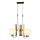 Závesné svietidlo na lanku REGGIO 3xE27/40W/230V zlaté
