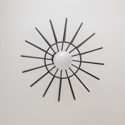 Závesné svietidlo na lanku SOLANO 1xE27/15W/230V čierna/zlatá