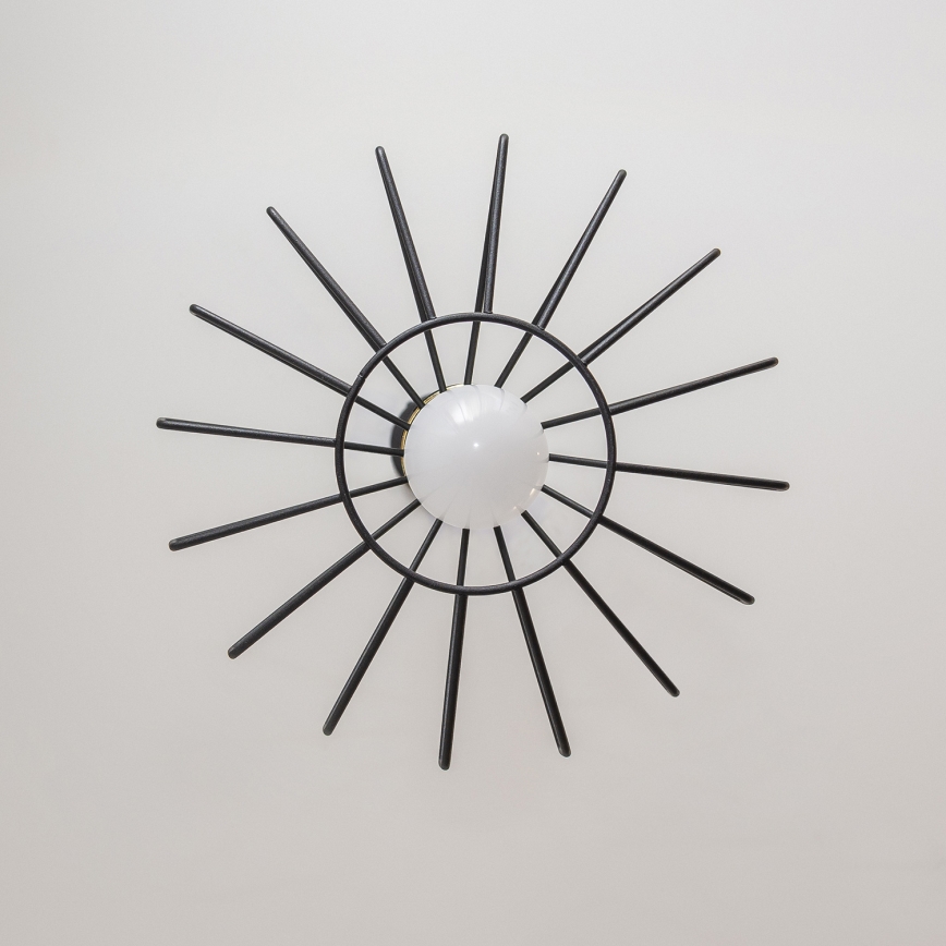 Závesné svietidlo na lanku SOLANO 1xE27/15W/230V čierna/zlatá