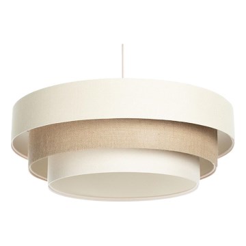 Závesné svietidlo na lanku TRINITI 1xE27/60W/230V priemer 40 cm krémová/béžová