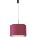 Závesné svietidlo NEVIA na lanku 1xE27/15W/230V priemer 40 cm červené