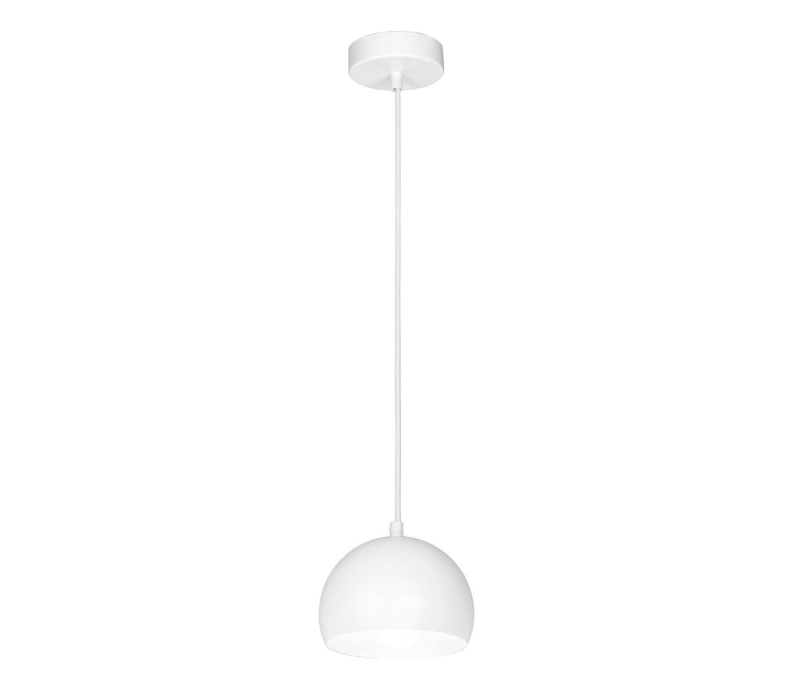 Závesné svietidlo SOOL na lanku 1xE27/15W/230V pr. 15 cm biele 1211