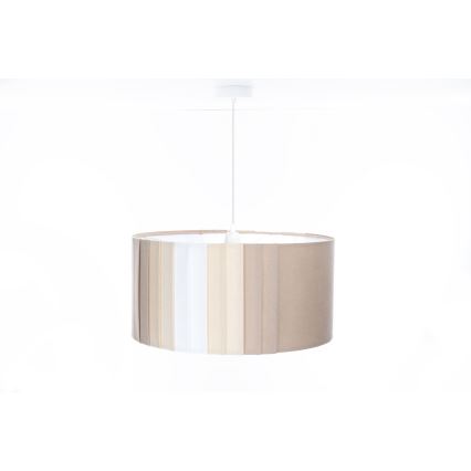 Závesné svietidlo STRIPES 1xE27/60W/230V, priemer 40 cm, béžové