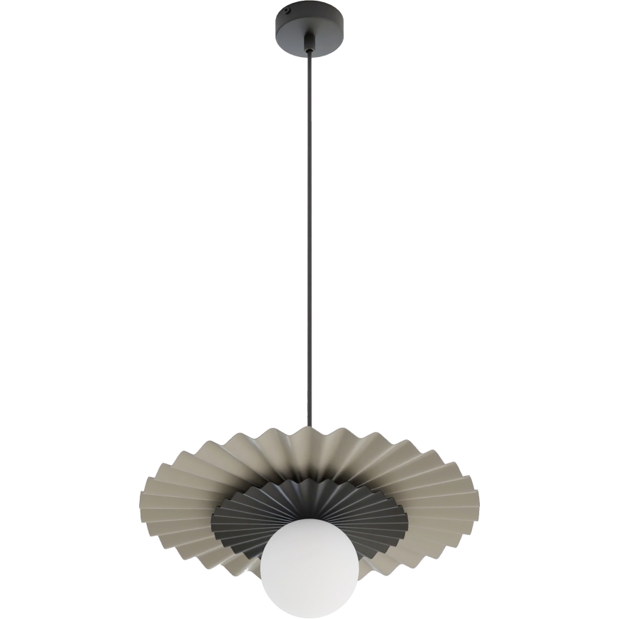 Závesné svietidlo UMBRA na lankách 1xG9/8W/230V, čierne/béžové