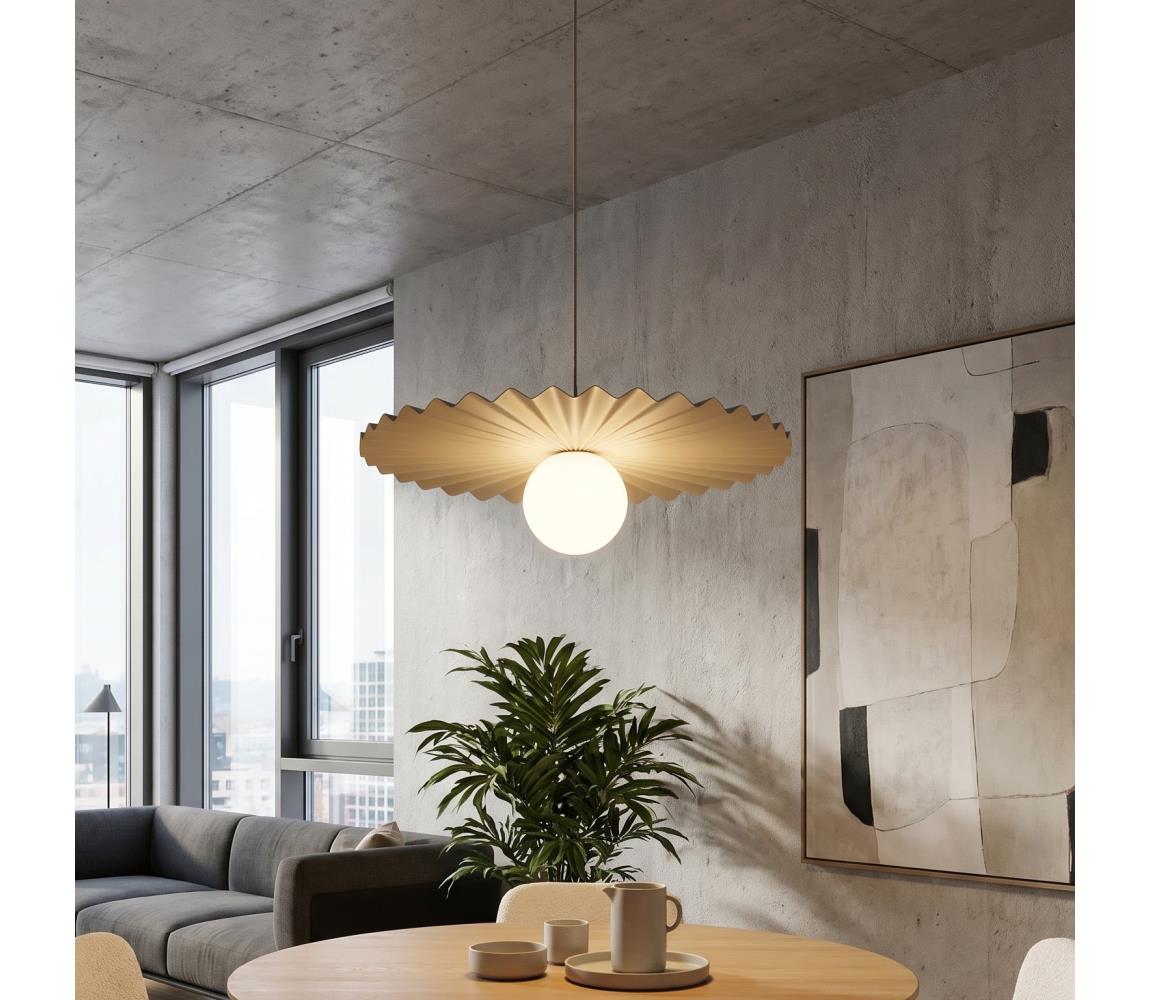 EMIBIG Závesné svietidlo UMBRA na lanku 1xG9/8W/230V béžové 1728/1