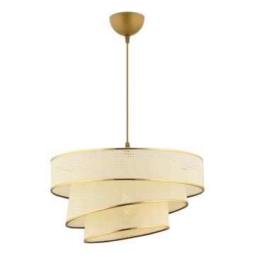 Závěsné svítidlo COUPER 1xE27/60W/230V bílá/zlatá