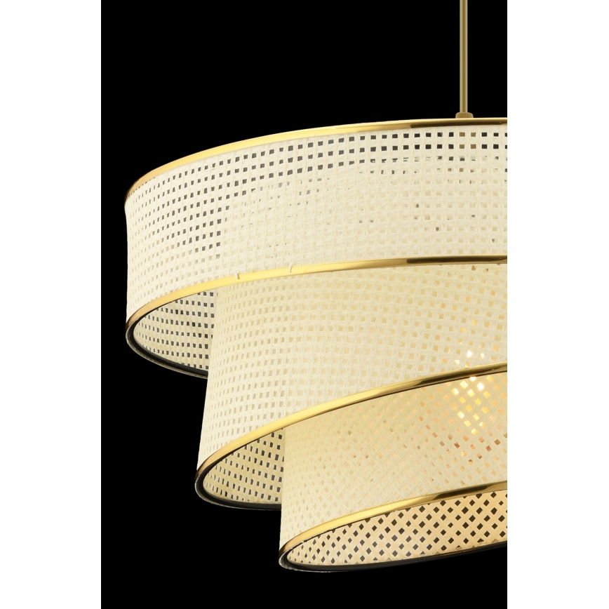 Závěsné svítidlo COUPER 1xE27/60W/230V bílá/zlatá