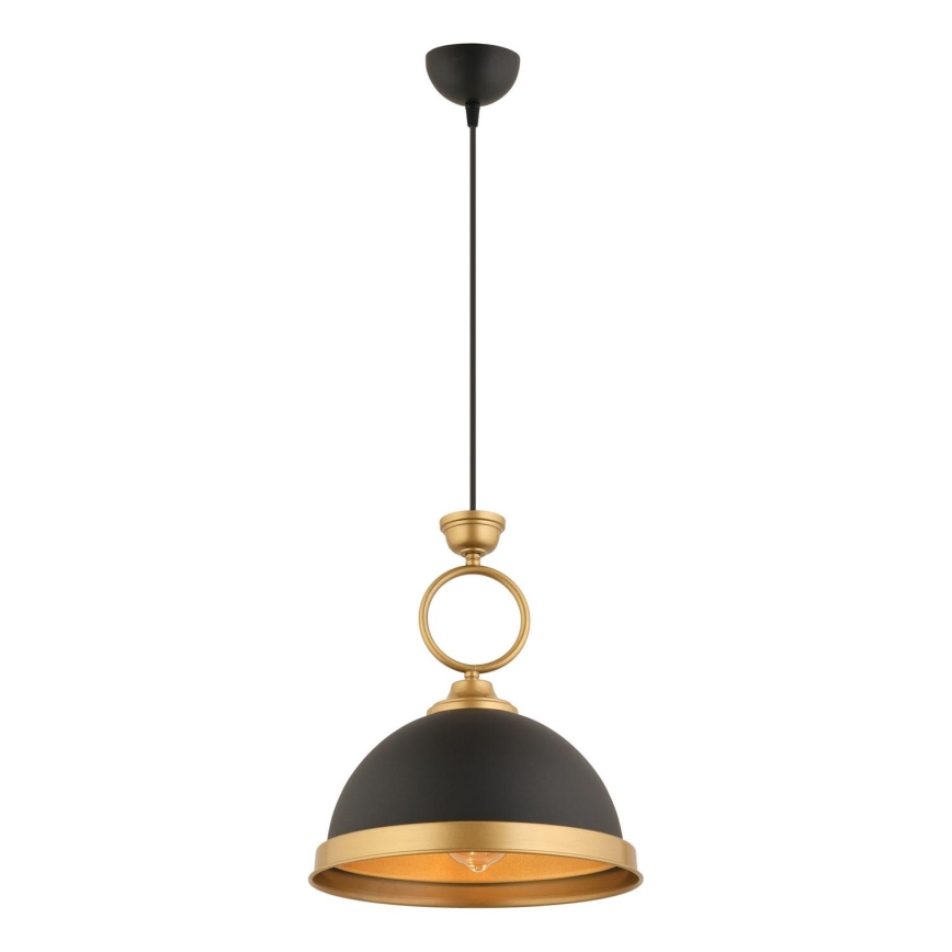 Závěsné svítidlo MONZA 1xE27/40W/230V pr. 30 cm čierna/bronzo