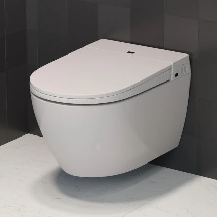 Závesné WC s bidetom TISVILDELEJE 1600W/230V + WC sedadlo SoftClose + splachovacie tlačidlo SIGMA + podomietkový modul + izolačná podložka + diaľkové ovládanie