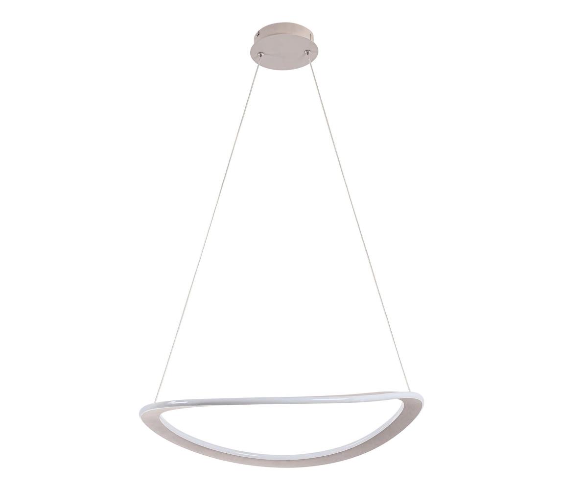 Závesný LED luster CASHMERE na lankách LED/40W/230V, pr. 59,5 cm, béžový 338013