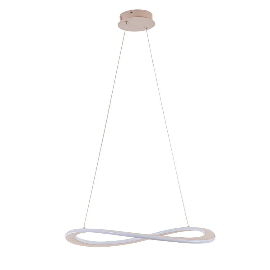 Závesný LED luster CASHMERE na lankách LED/40W/230V, pr. 59,5 cm, béžový
