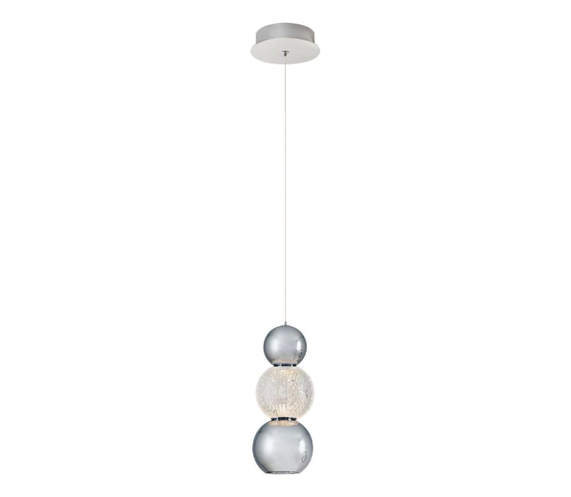 Závesný LED luster na lanku CREMONA LED/5W/230V 3000K matný chróm 414LRC1406