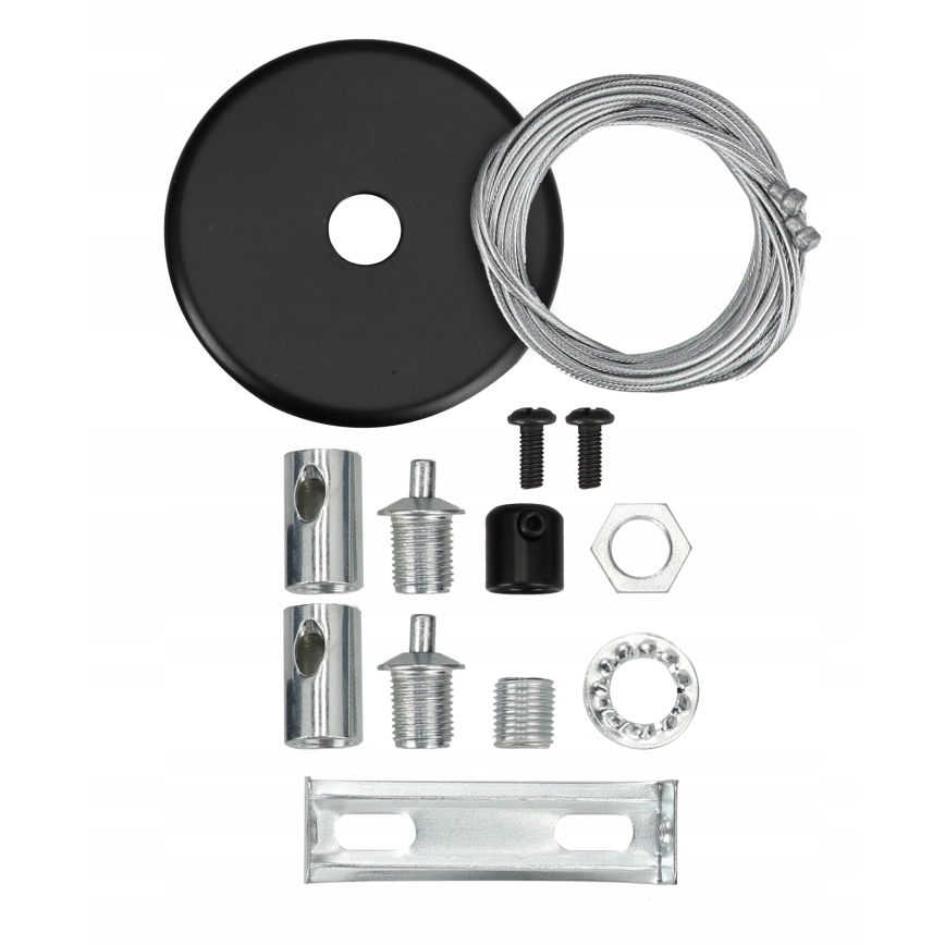 Závesný LED luster na lanku LED/44W/230V 4000K 120 cm čierny