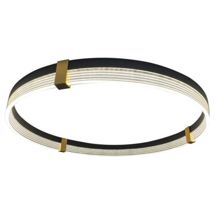 Závesný LED luster na lanku TRIANGLE LED/40W/230V 3000/4000/6000K pr. 60 cm čierna