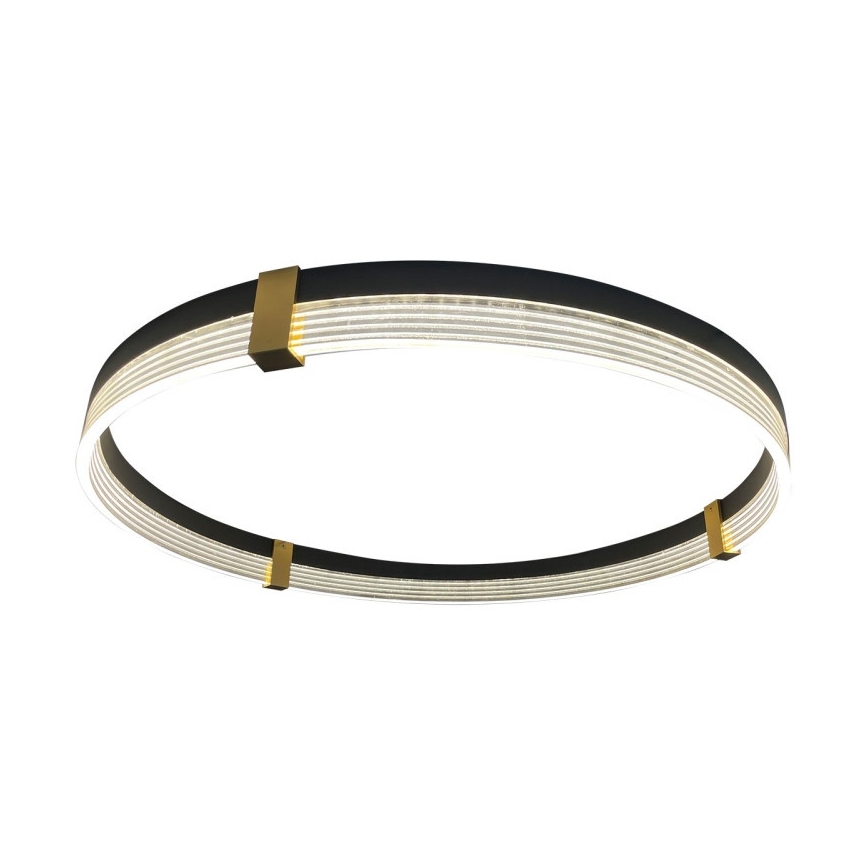 Závesný LED luster na lanku TRIANGLE LED/40W/230V 3000/4000/6000K pr. 60 cm čierna