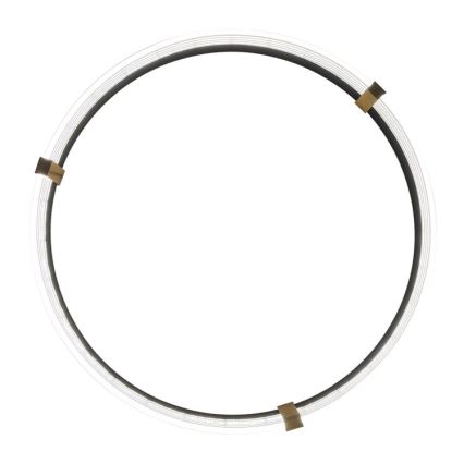 Závesný LED luster na lanku TRIANGLE LED/40W/230V 3000/4000/6000K pr. 60 cm čierna