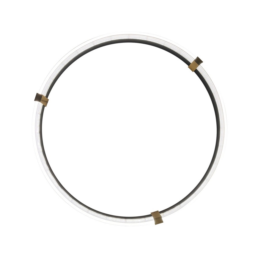 Závesný LED luster na lanku TRIANGLE LED/40W/230V 3000/4000/6000K pr. 60 cm čierna