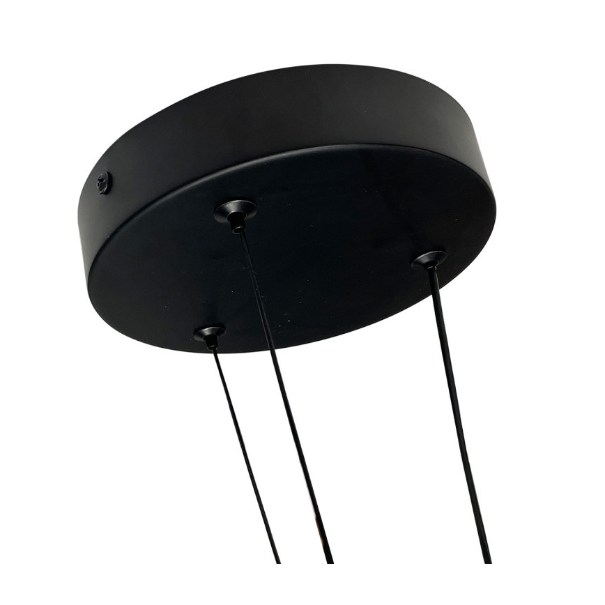 Závesný LED luster na lanku TRIANGLE LED/40W/230V 3000/4000/6000K pr. 60 cm čierna