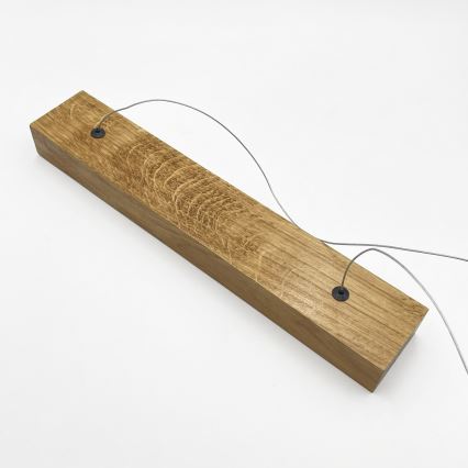 Závesný LED luster na lanku VERDE LED/18W/230V 3000K 106 cm dub