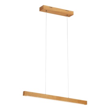 Závesný LED luster na lanku VERDE LED/18W/230V 3000K 76 cm dub
