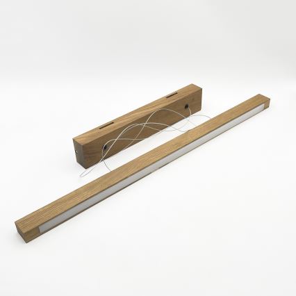 Závesný LED luster na lanku VERDE LED/18W/230V 3000K 76 cm dub