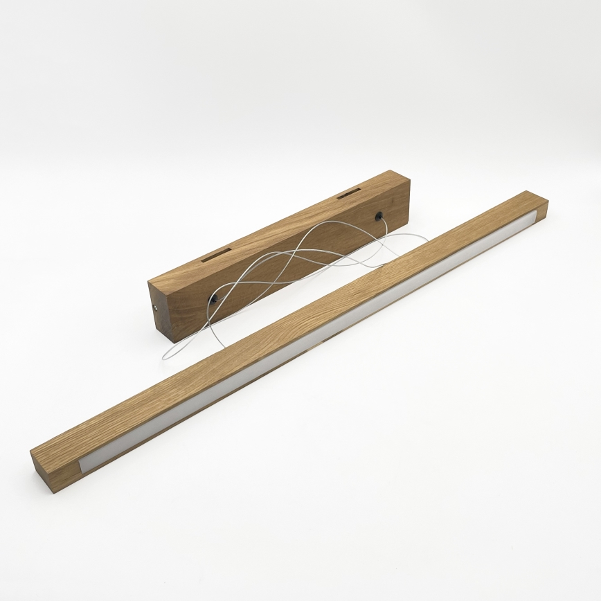 Závesný LED luster na lanku VERDE LED/18W/230V 3000K 76 cm dub