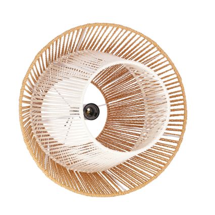 Závesný luster AFRICA 1xE27/40W/230V pr. 40 cm hnedý/krémový